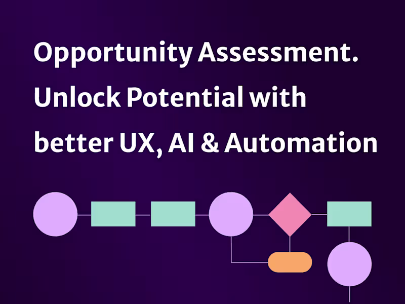 Cover image for Unlock Potential with UX, AI & Automation Opportunity Assessment