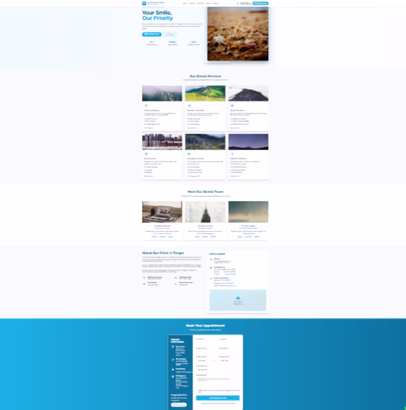 Cover image for Dental Clinic Website