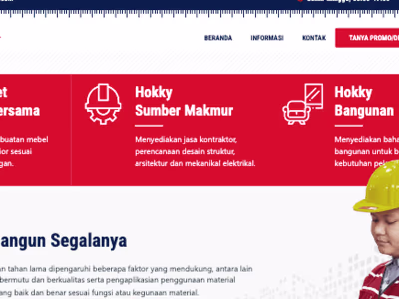 Cover image for Hokky Sumber Makmur - Kontraktor dan Retail Bangunan