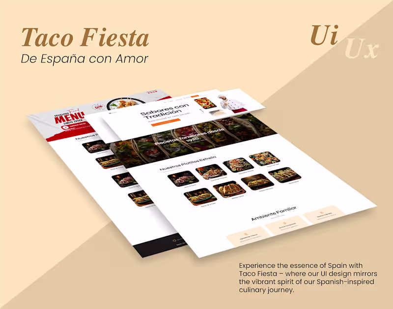 Cover image for Case study: Taco Fiesta Ui Design