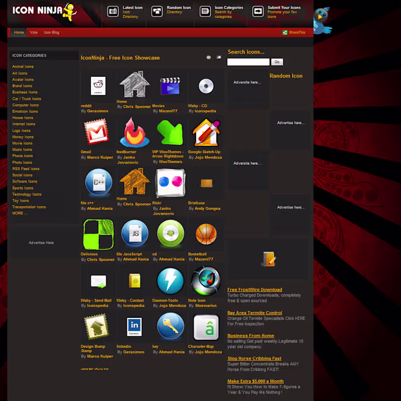 Cover image for IconNinja.com (http://IconNinja.com) Icon Showcase, Download...
