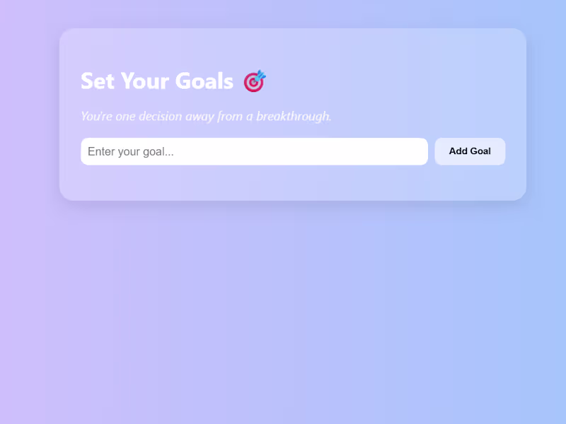 Cover image for Set Your Goals 🎯