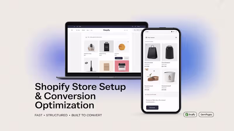 Cover image for Shopify Store Setup & Conversion Optimization