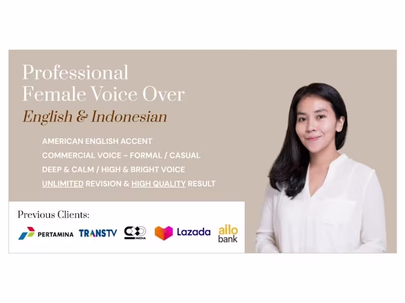 Cover image for Indonesian Voice Over Services