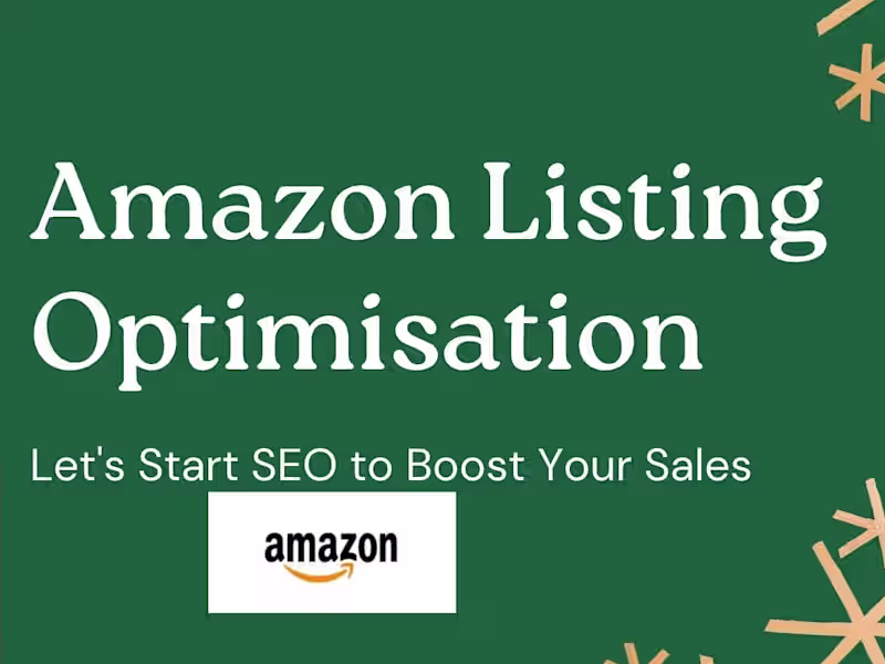 Cover image for I will do amazon listing creation ebc content, SEO optimization.