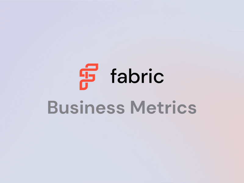 Cover image for Fabric | Business Metrics | Web App Design