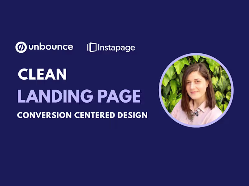 Cover image for Landing page design