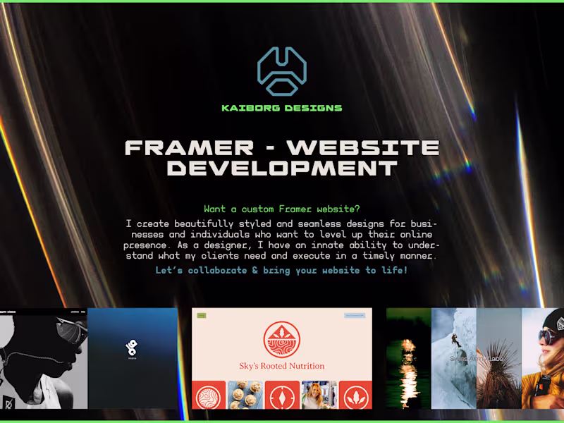 Cover image for Framer - Website Development
