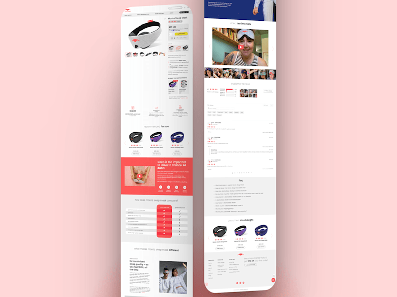 Cover image for Manta Sleep PDP | Figma to Shopify Development 