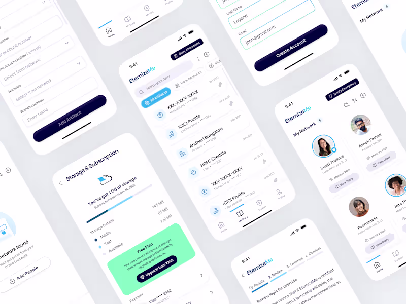 Cover image for App UI Design for Preserving Memories