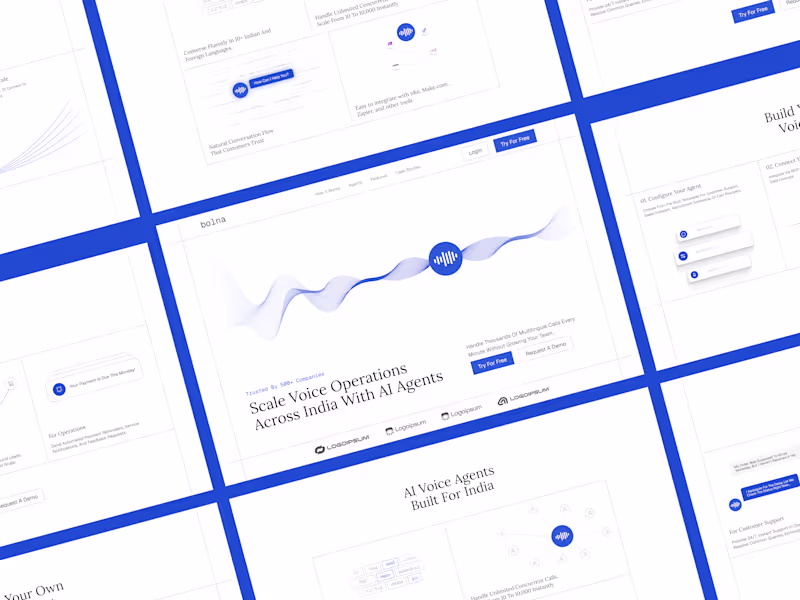 Cover image for Figma + Framer Landing page design & development