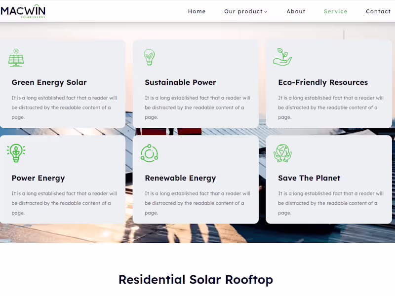 Cover image for Macwin Solar Energy
