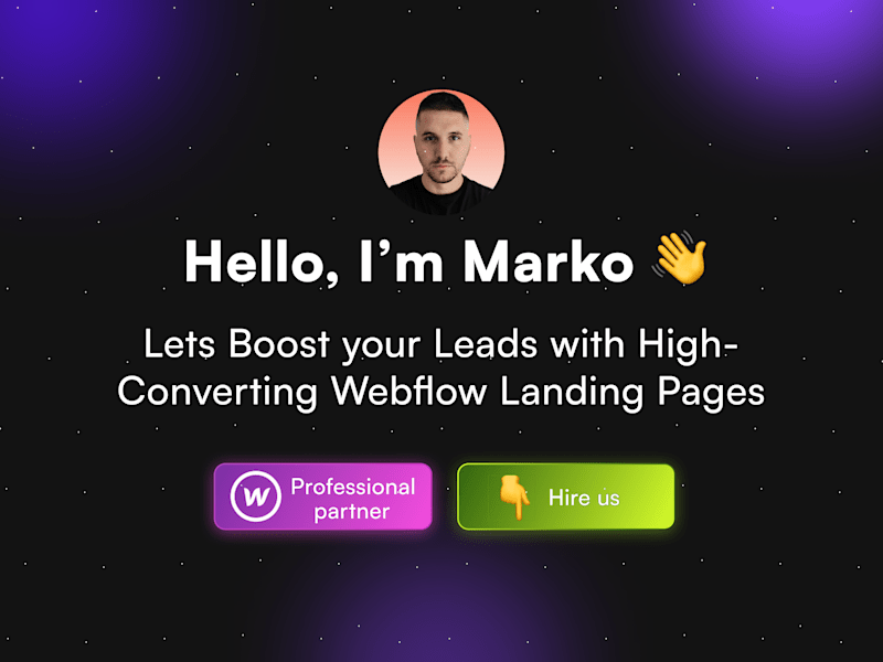 Cover image for Boost Leads with High-Converting Webflow Landing Page