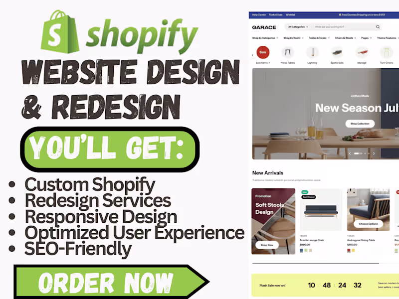 Cover image for Custom Shopify Website Design to Launch Revamp Your Online Store