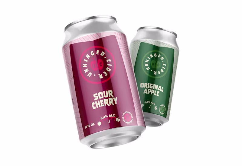 Cover image for Unhinged Cider // Packaging