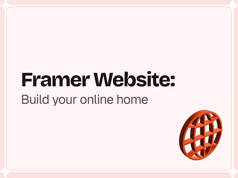 Cover image for Interactive Framer Website (Development)