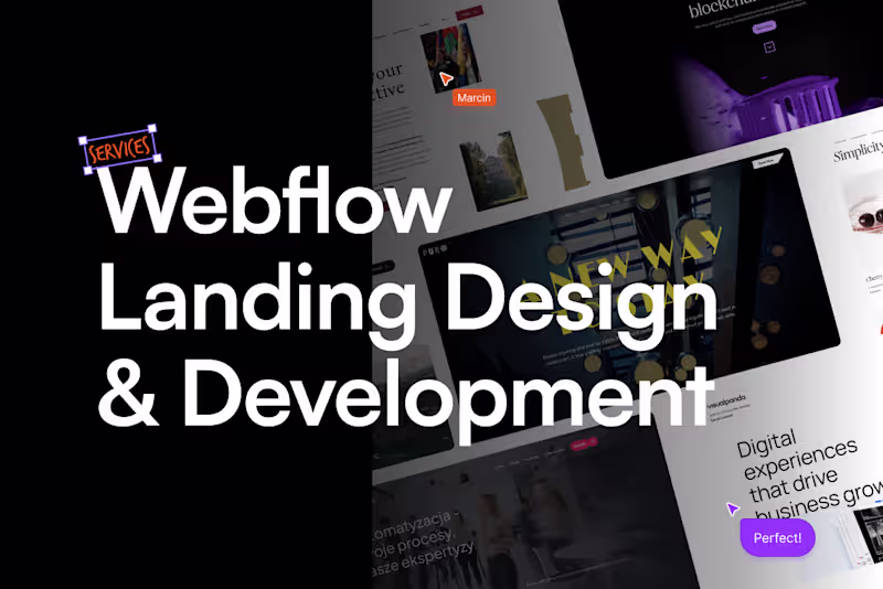Cover image for Webflow / Landingpage Design & Development