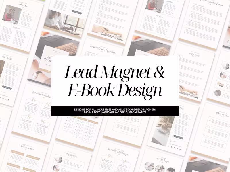 Cover image for Custom E-Book / Lead Magnet Design