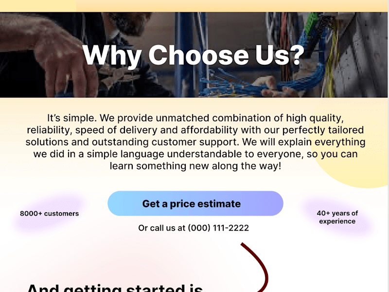 Cover image for Powerful Highly Convertive Landing Page