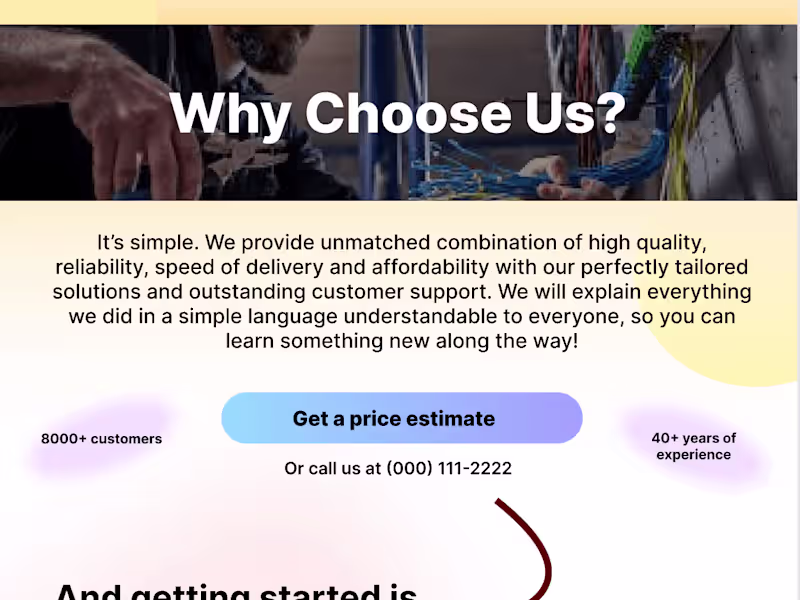 Cover image for Powerful Highly Convertive Landing Page