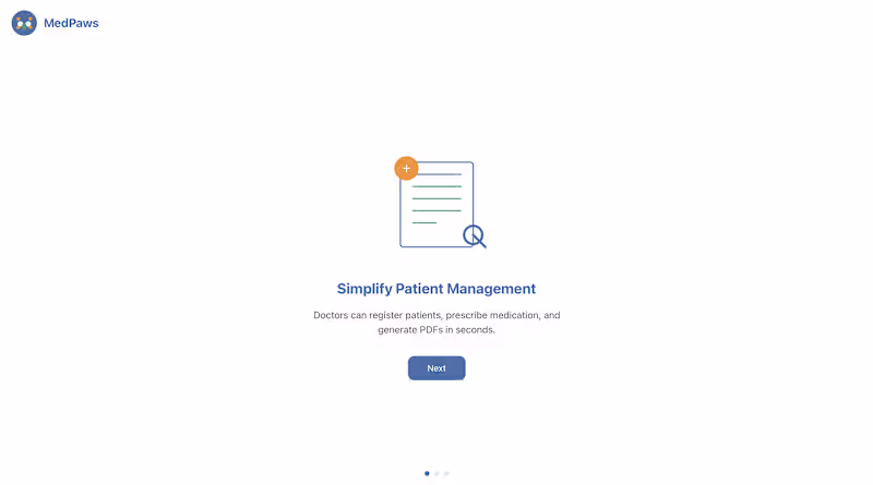 Cover image for MEDPAW Pet-Care Management Dashboard