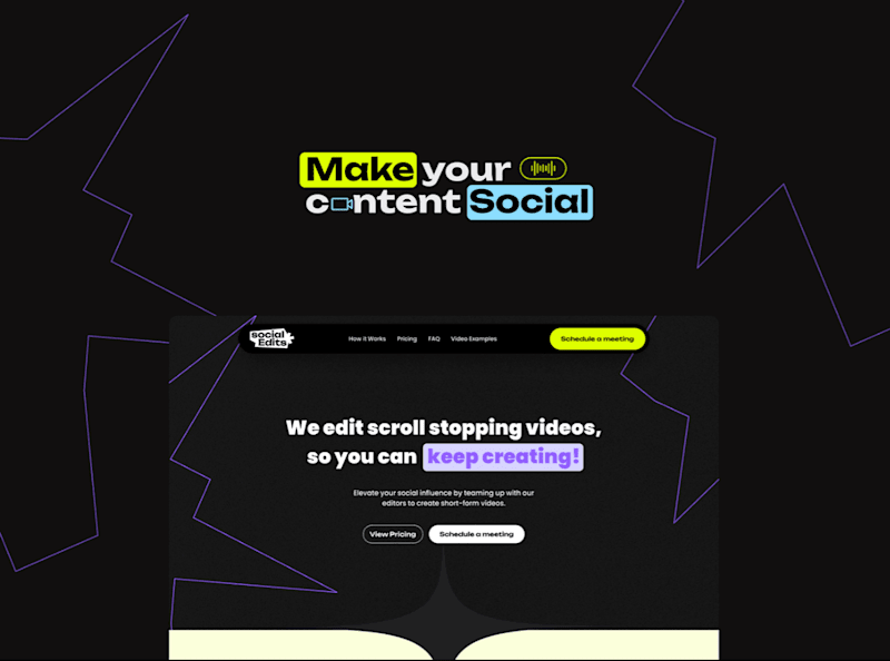 Cover image for UI Design - Social Edits at Social Edits