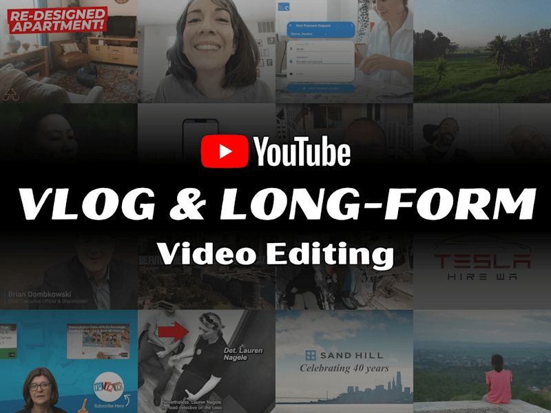 Cover image for YouTube Vlog & Long-Form Video Editing
