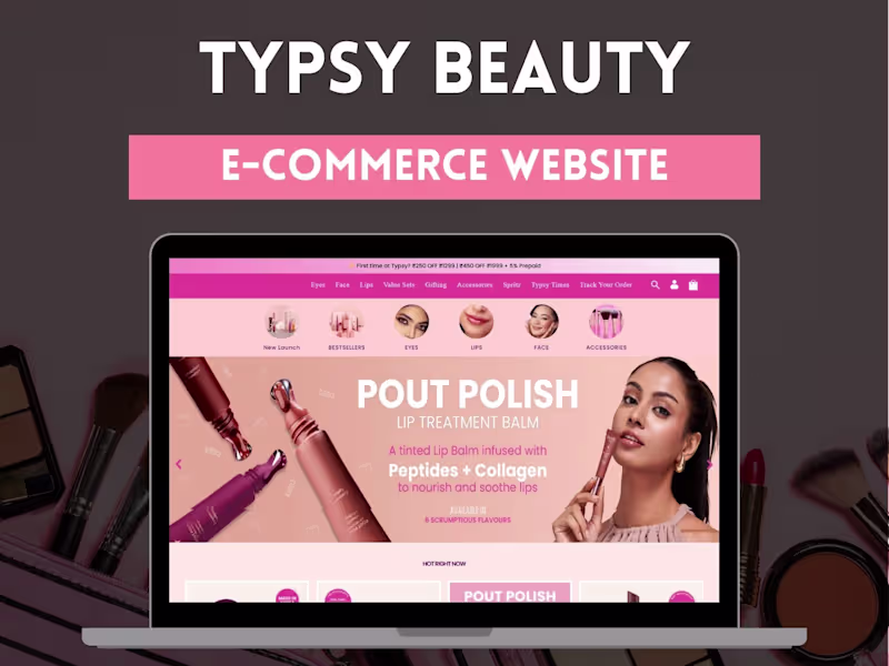 Cover image for Typsy Beauty | E-Commerce Website