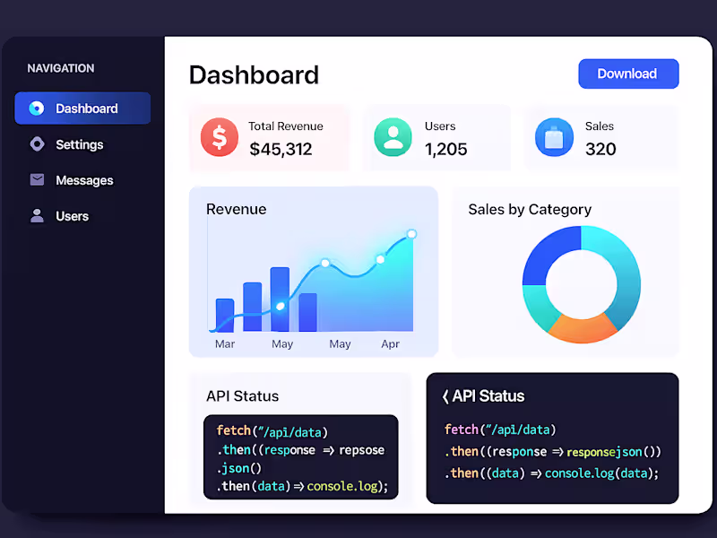 Cover image for Responsive Admin Dashboard – React, Tailwind & Shadcn 