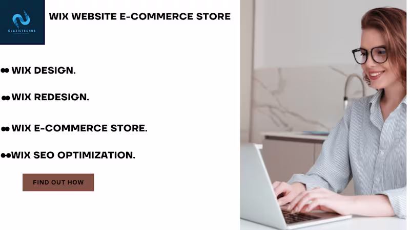 Cover image for I will Design and Redesign Wix website for E- Commerce store.