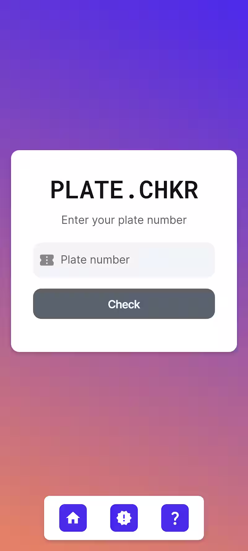 Cover image for Plate Checker