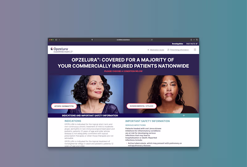 Cover image for HCP Pharma UX Website