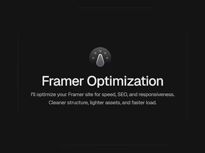 Cover image for Framer SEO Optimization
