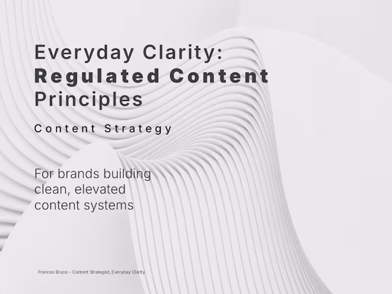 Cover image for Regulated Content Clarity transforms dense,