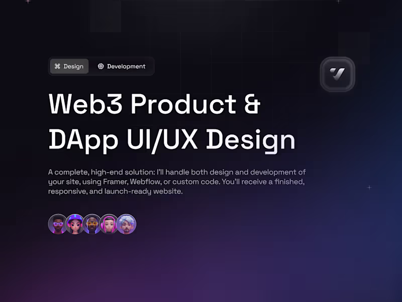 Cover image for Web3 Product & DApp UI/UX Design