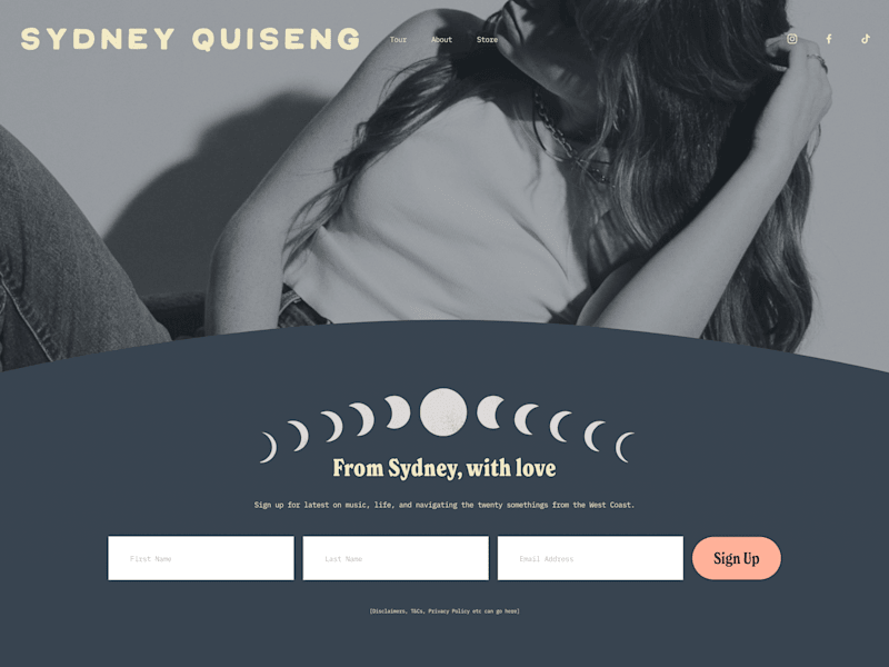 Cover image for Elevated Website Design for Independent Singer Songwriter
