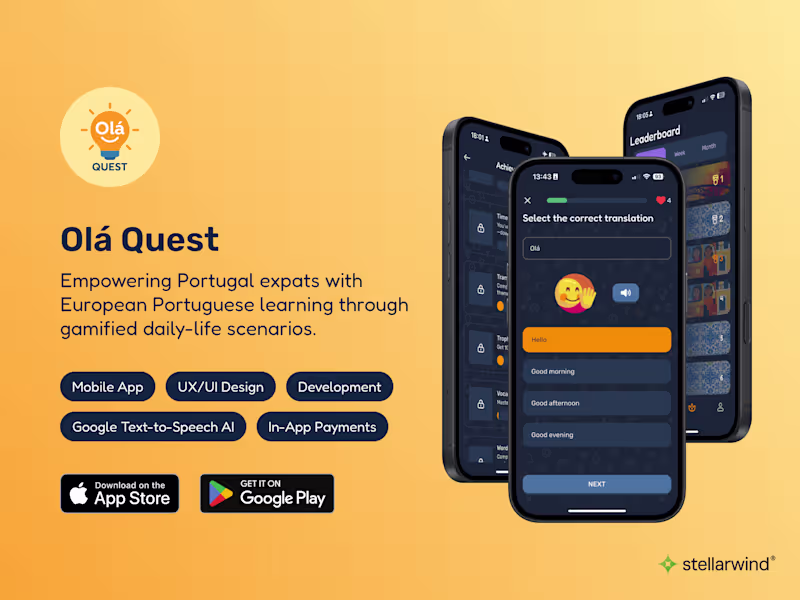 Cover image for Mobile App Design & Development for Learning European Portuguese