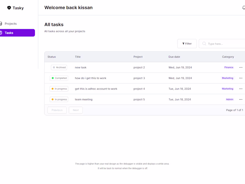Cover image for Internal management tool
