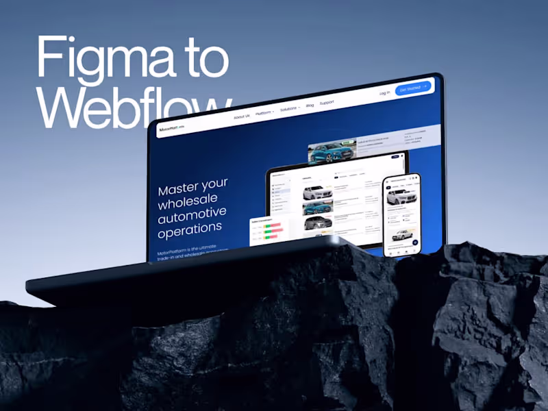 Cover image for Figma to Webflow (SaaS)