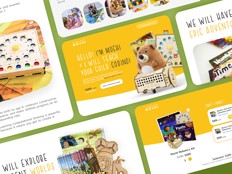 Cover image for Mochi Landing Page Design