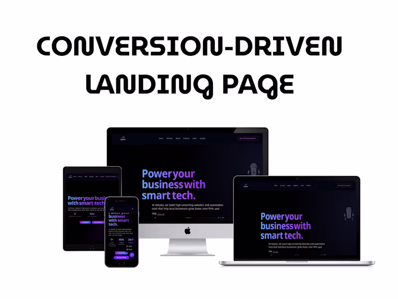 Cover image for Conversion-Driven Landing Page 