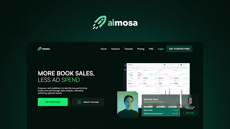Cover image for Aimosa.io (http://Aimosa.io) Landing Page Design
