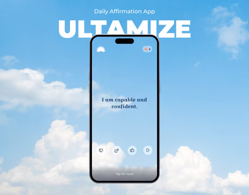 Cover image for Ultamize - Daily Affirmation App