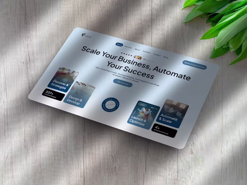 Cover image for Landing page design from Figma to Framer