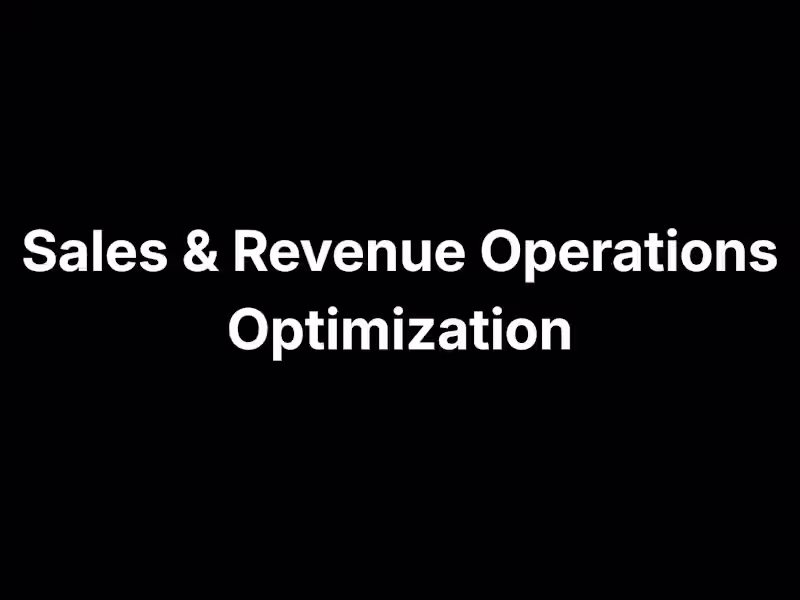 Cover image for Sales & Revenue Operations Optimization for Service Teams