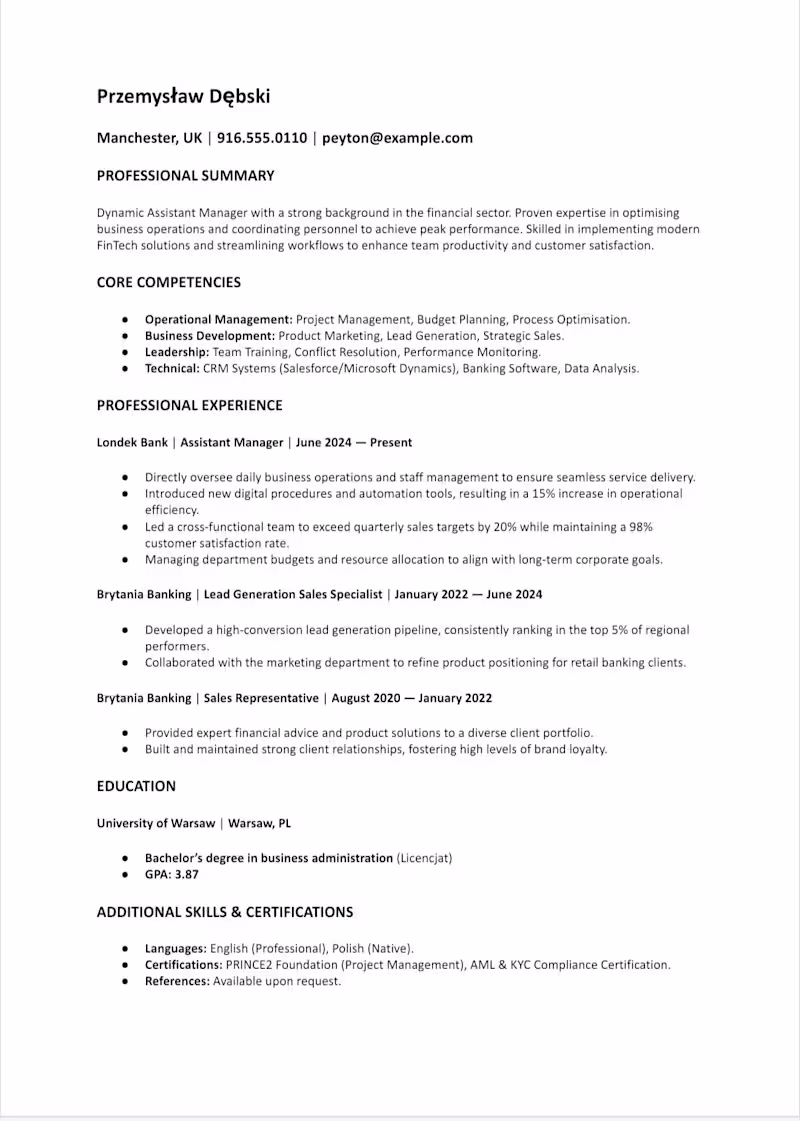 Cover image for Professional CV Writing & Optimisation for UK Market