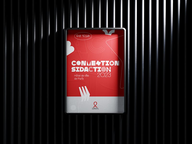 Cover image for Sidaction convention 2023 | Leaflet & poster :: Behance