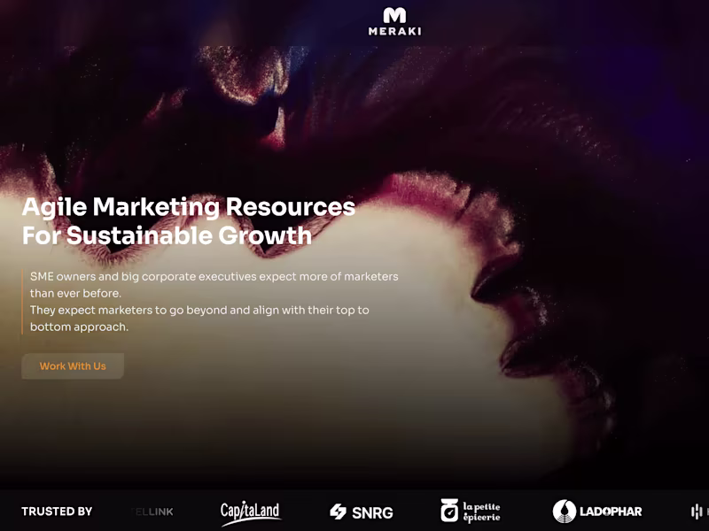 Cover image for Meraki group - Digital marketing website