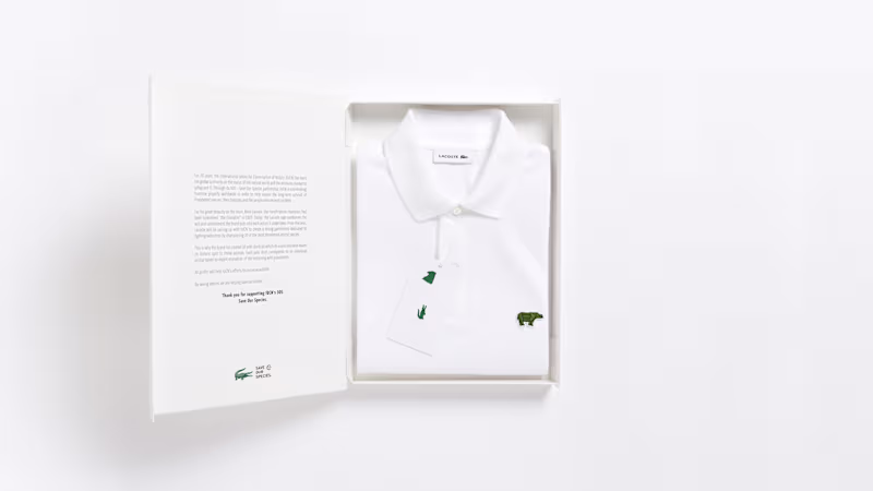 Cover image for LACOSTE, SAVE OUR SPECIES
