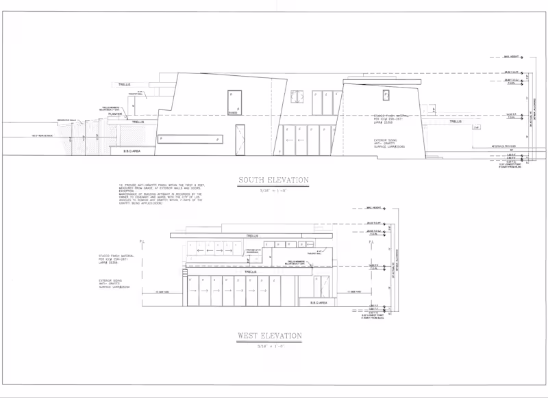Cover image for Full architectural drawing set including